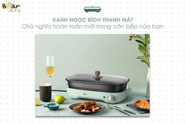 Nồi lẩu nướng 3 khay Bear SUBE004