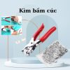 Kìm bấm cúc có kèm cúc bấm đa năng, bộ kìm bấm khuy quần áo tại nhà tiện dụng