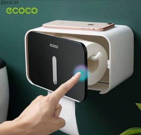 Hộp đựng giấy vệ sinh Ecoco 1 ngăn